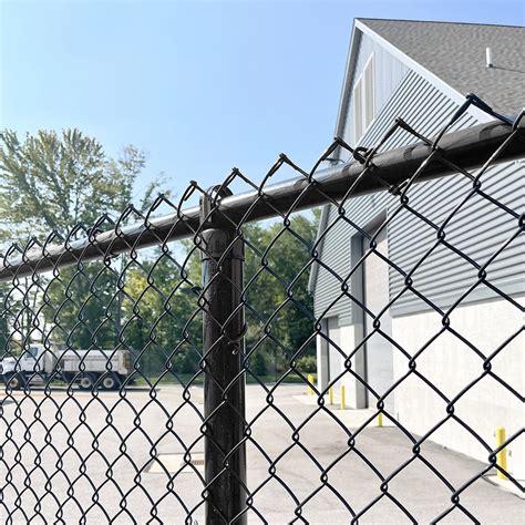 black chain link fence roll